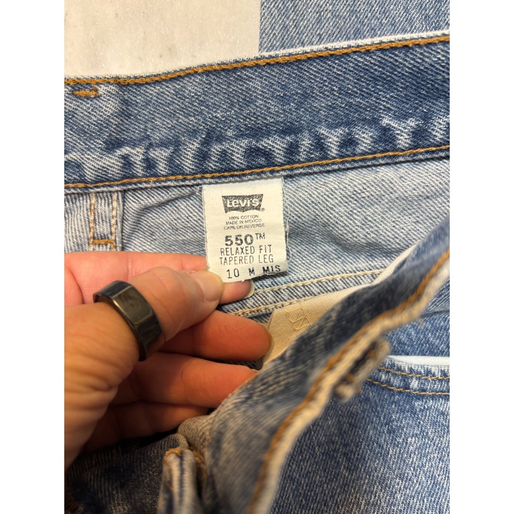 VintageLevi Strauss 550 Relaxed Fit Tapered Leg Blue Denim Jeans Mens Size 10 M - Picture 8 of 12